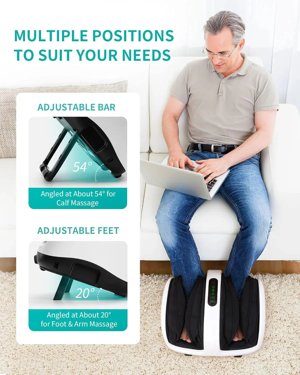 Foot Massager, Shiatsu Foot and Calf Massager