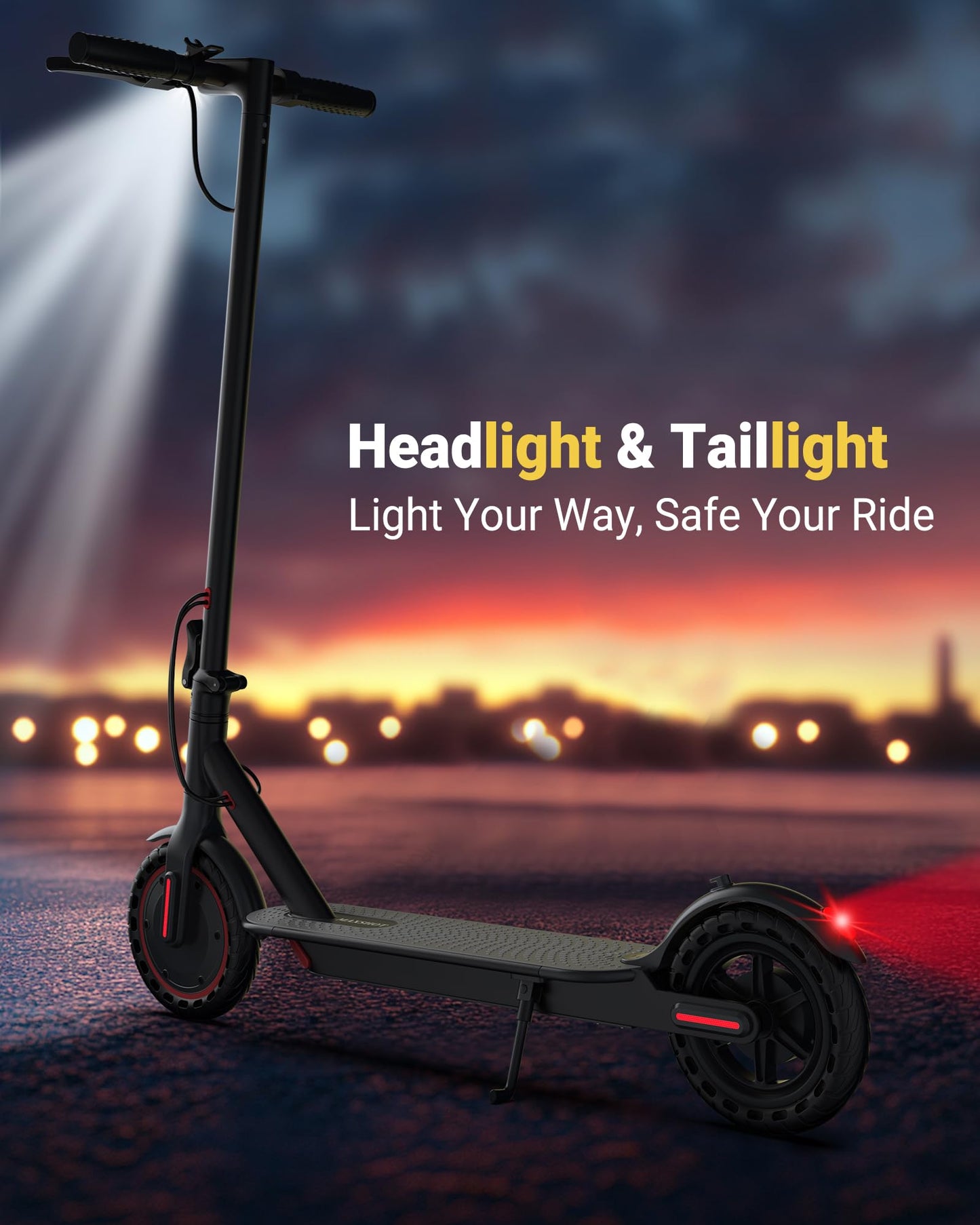 MAXSHOT Electric Scooter for Adults - 350W/500W, 19/22Mph