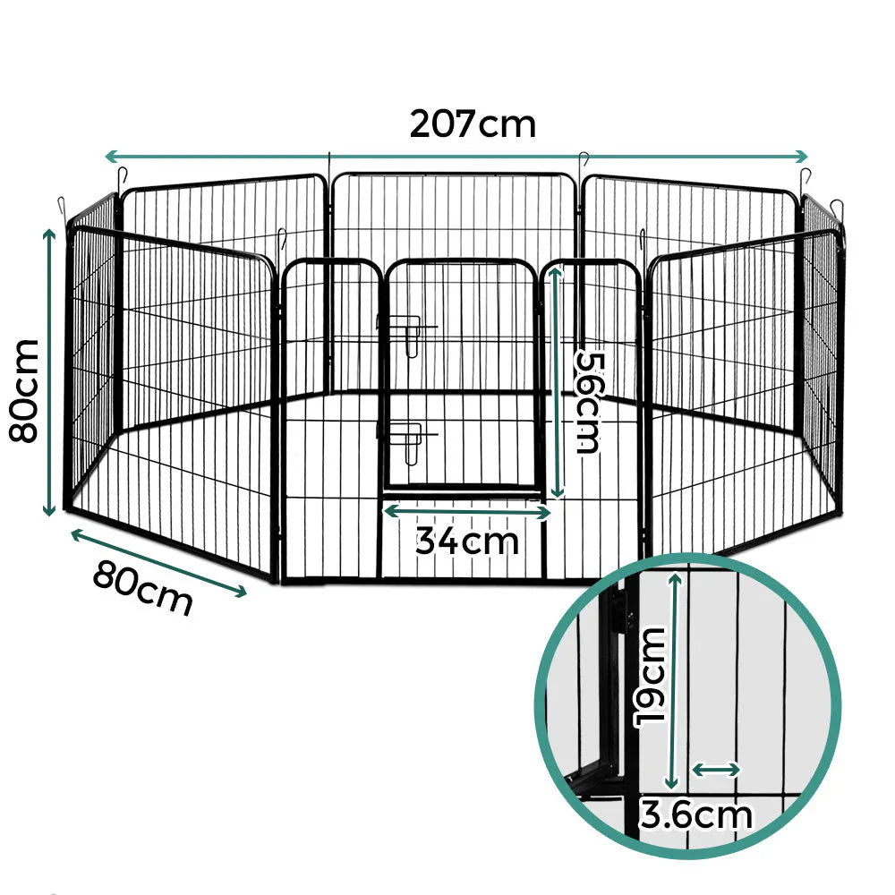 Foldable 8 Panel Dog Playpen w/ Access Door - i.Pet