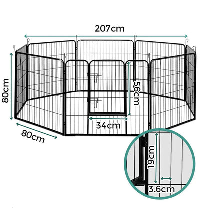 Foldable 8 Panel Dog Playpen w/ Access Door - i.Pet