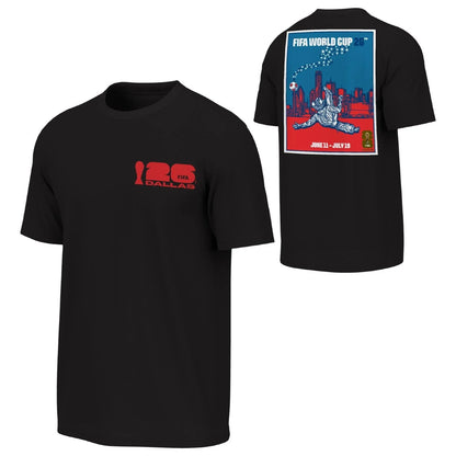FIFA World Cup 2026™ Dallas Poster Black T-Shirt - Unisex