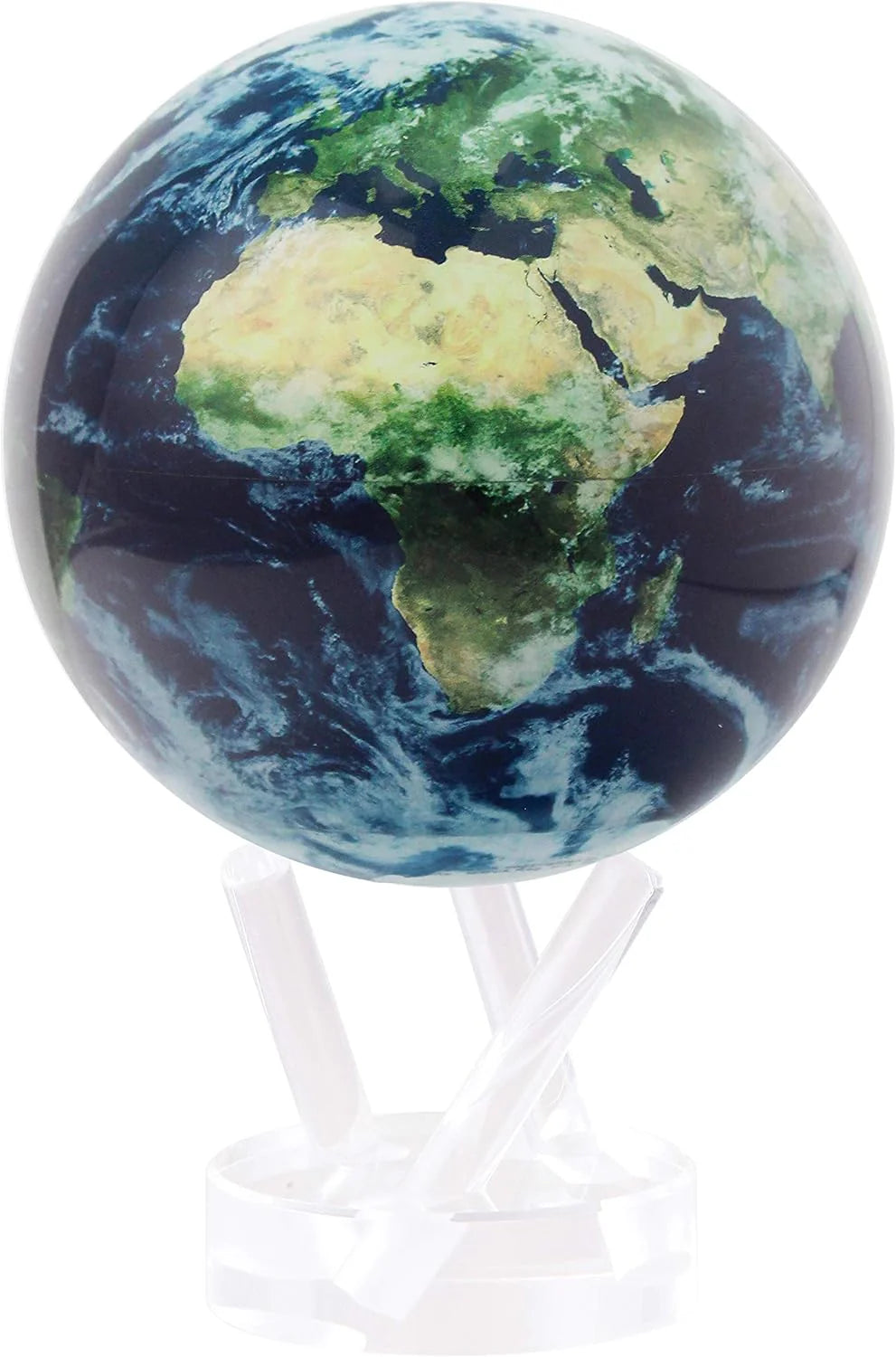MOVA 4.5" Self-Rotating Globe Earth with Clouds, Light Powered