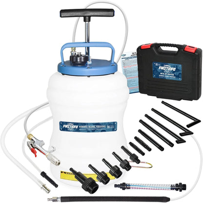 Patented 10L Automatic Transmission Fluid Pump ATF Refill System Dispenser Extractor with 21 Pcs ATF Filler Adapters&Refilling Funnel + Drainer and Refill Kit