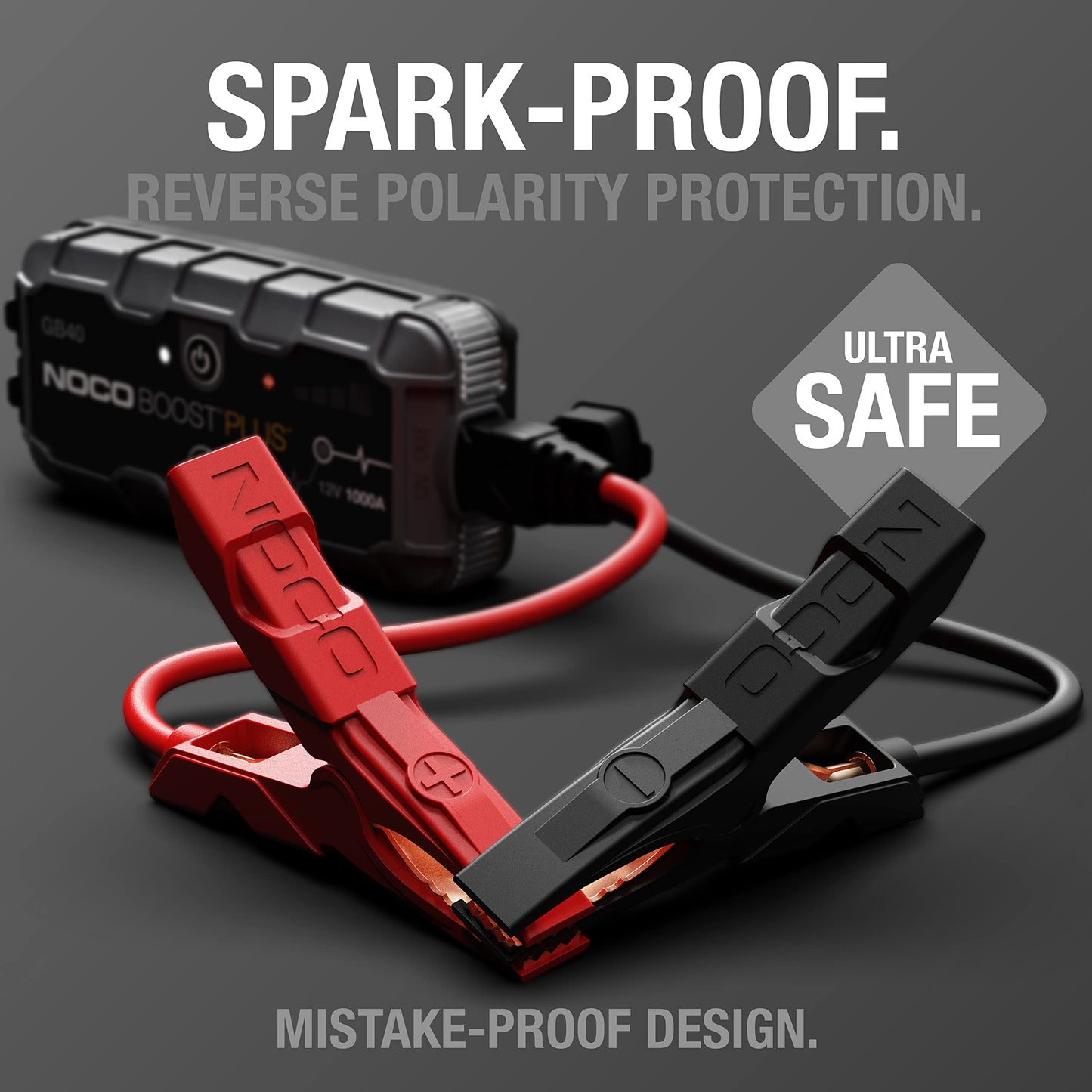 NOCO Boost GB40 Jump Starter: 1000A 12V Lithium Battery