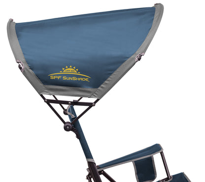 GCI OUTDOOR Sunshade Rocker Outdoor Rocking Chair with Canopy