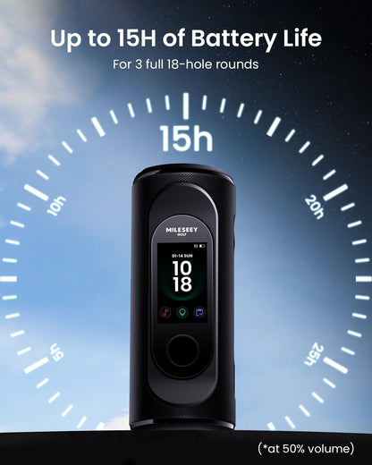 MILESEEY GeneSonic Pro Golf Speaker & GPS Rangefinder