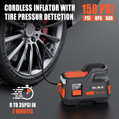 Car Jump Starter with Air Compressor, 4500A Peak 26800mAh 12V Auto with 150PSI Tire Inflatorup to All Gas or 10.0L Diesel Engine
