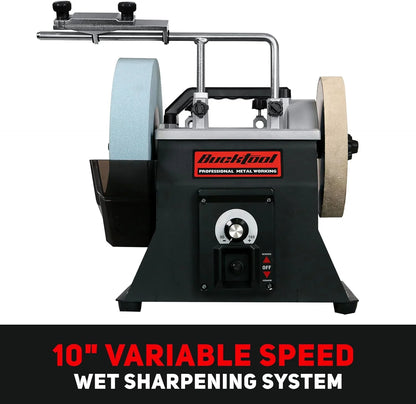 BUCKTOOL 10" Wet Sharpening System, Variable Speed, SCM8103