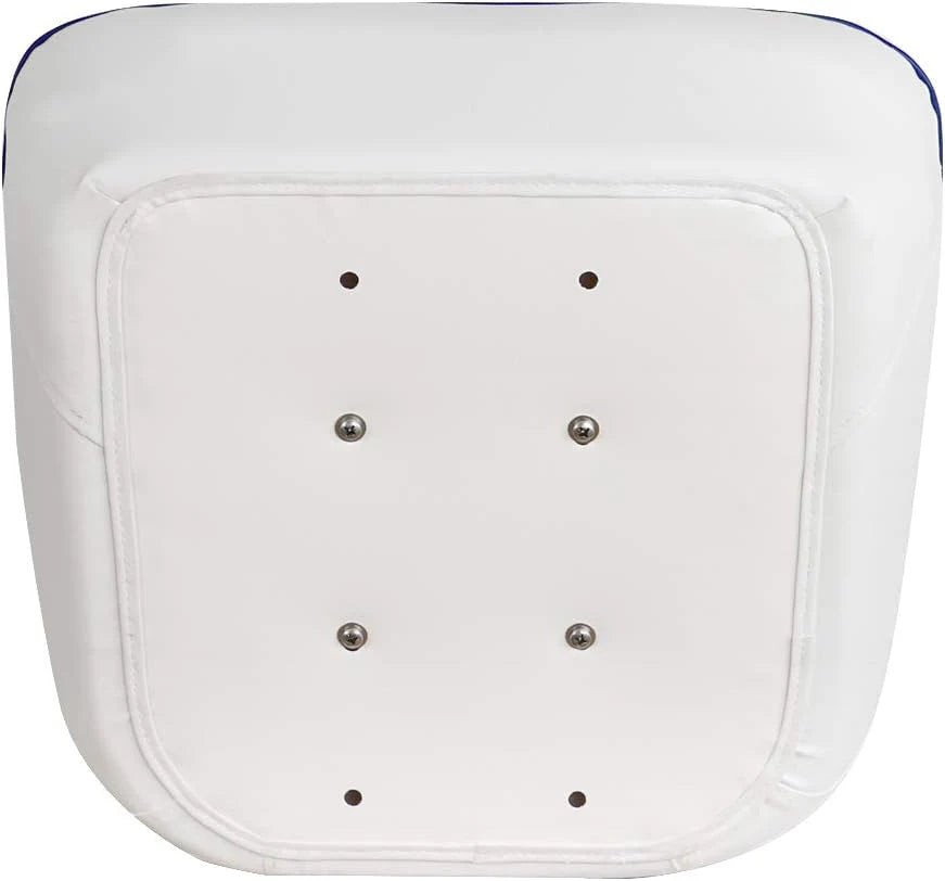 Bucket Pontoon Boat Seat (White/Blue)