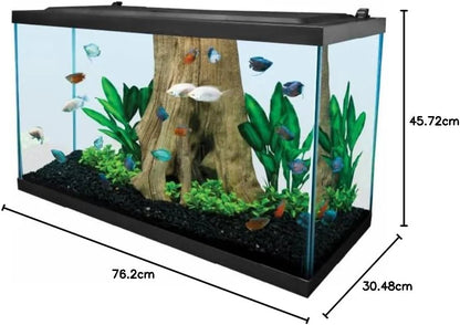 Complete LED Aquarium 55 Gallons, Includes LED Lighting, Filtration, Heater and Accessories