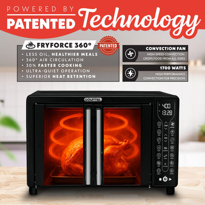 GOURMIA French Door Air Fryer - 25 Qt Convection Oven