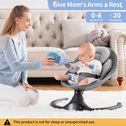 LAREX Baby Swing Electric Toddler Rocker with Remote