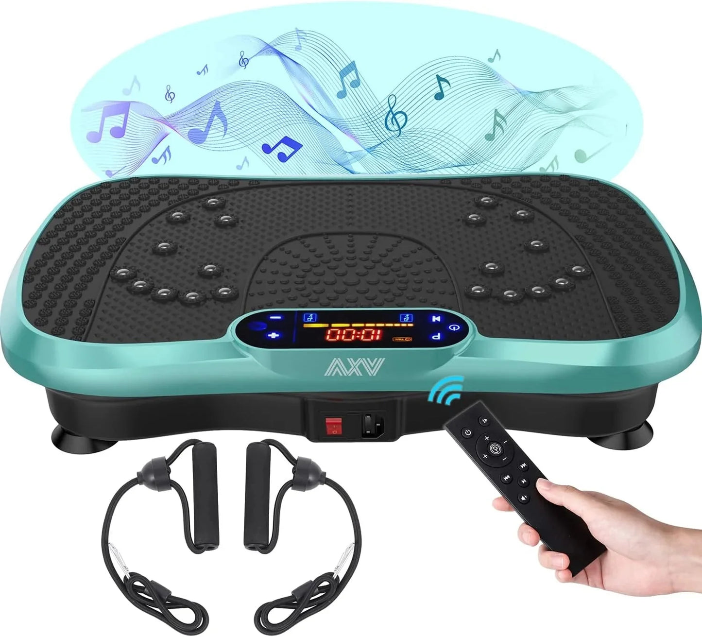 Vibration Plate Fitness Platform Exercise Machine Vibrating Lymphatic Drainage Shaking Full Body Shaker Workout Vibrate Stand Shake Board Sport Gym for Weight Loss Fat Burner for Women Men