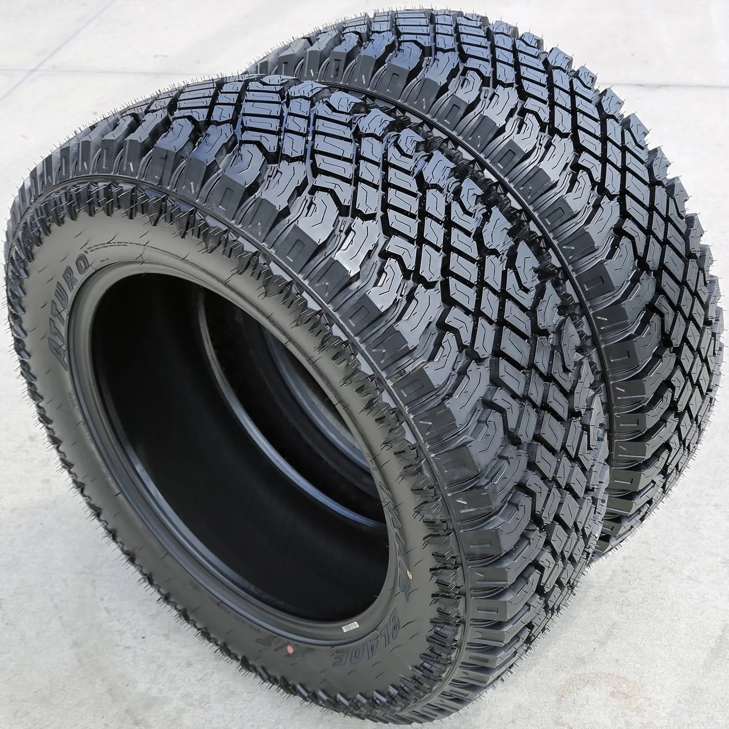 One set of 4 (four) X/T LT 295/60R20 126/123R E (10 ply) ATA /T all-terrain tires