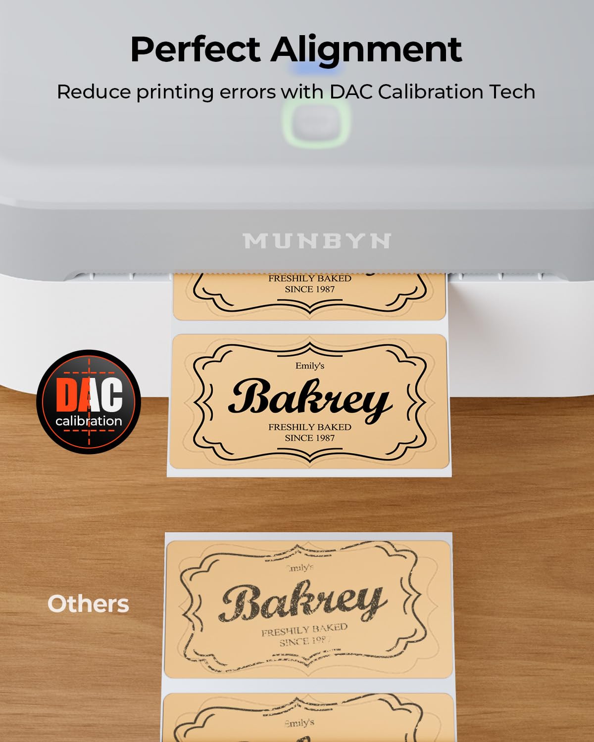 MUNBYN Bluetooth Thermal Label Printer RW403B - 4x6 Wireless