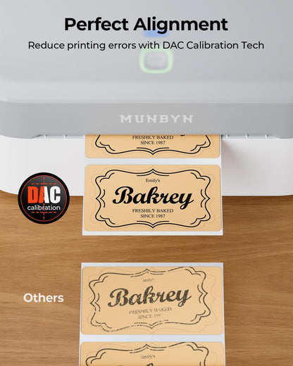 MUNBYN Bluetooth Thermal Label Printer RW403B - 4x6 Wireless