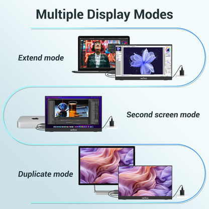 INNOVIEW Portable Monitor 15.6" FHD 1080P HDMI USB-C
