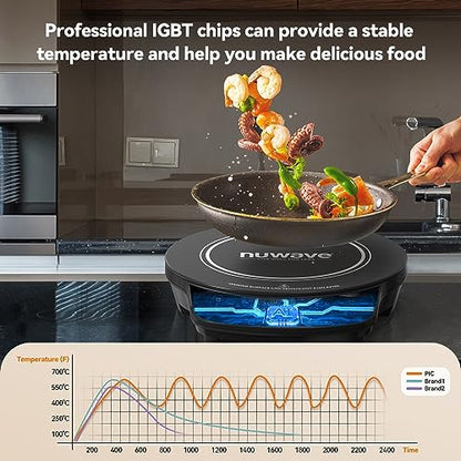 Nuwave Gold Precision Induction Cooktop, Powerful with Large 8 Heating Coil