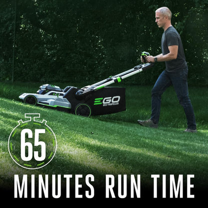 EGO Power+ 21-Inch 56V Self-Propelled Cordless Lawn Mower with 2x 4.0Ah Batteries & Rapid Charger, Black