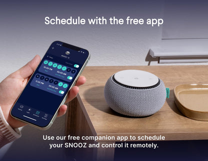 SNOOZ Smart White Noise Machine - Real Fan for Sleep Aid