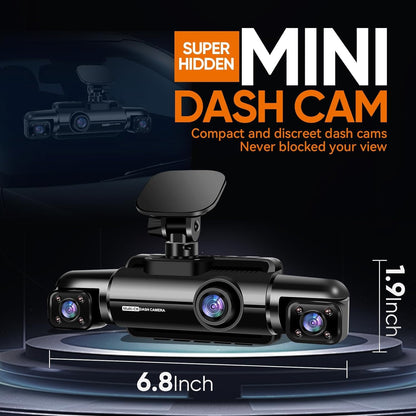 NEIDESO 360° Dash Cam FHD 4-Channel Car Camera with GPS