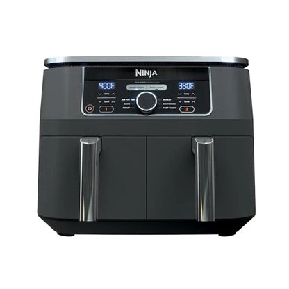 Ninja Foodi AD150, 8 Quart, 6 in 1 DualZone Air Fryer, 2 Basket, Smart Finish & Match Cook, Air Fry, Roast, Bake, Reheat, Dehydrate, Dishwasher Safe, Family Size, Black : Home & Kitchen