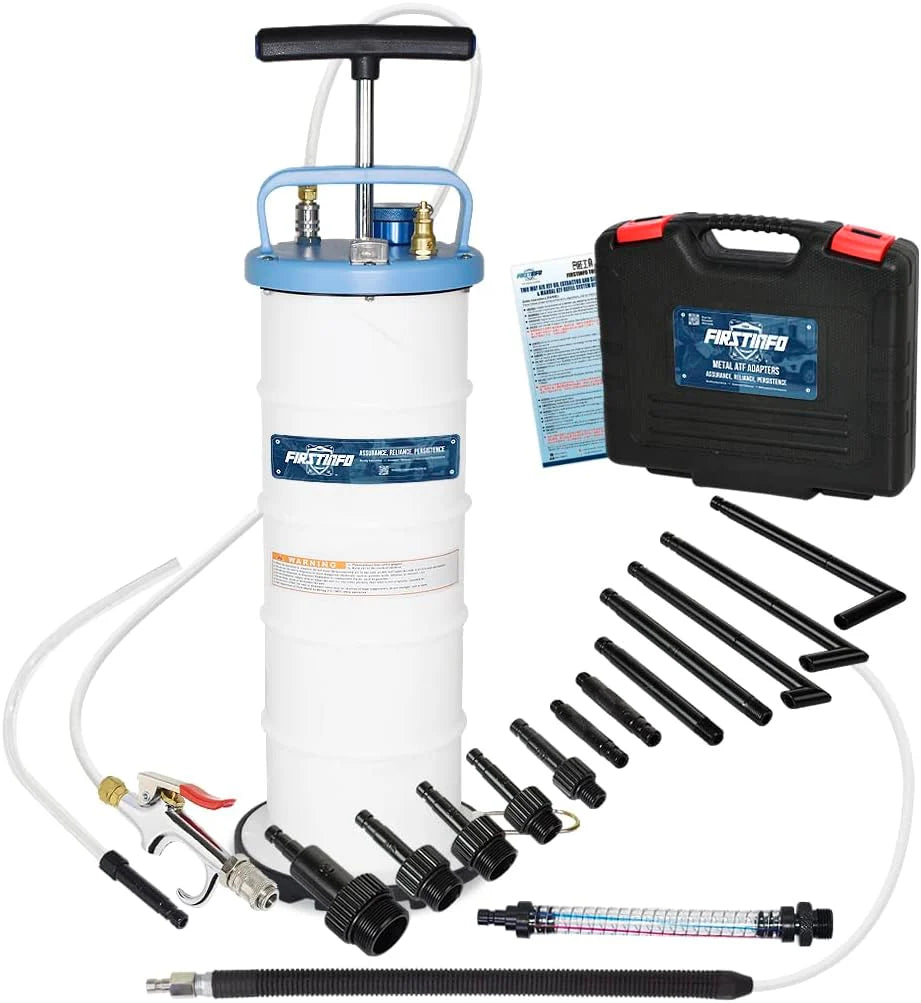 Patented 10L Automatic Transmission Fluid Pump ATF Refill System Dispenser Extractor with 21 Pcs ATF Filler Adapters&Refilling Funnel + Drainer and Refill Kit