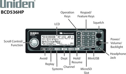 Uniden BCD436HP HomePatrol Digital Handheld Scanner with GPS & Weather Alerts