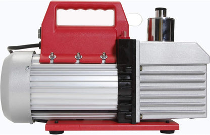 VacuMaster Economy Vacuum Pump - 2-Stage, 8 CFM, CHROME,Red/Silver