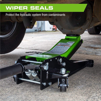 Tools 3 Ton (6,000 lbs.) Steel Floor Jack Quick Rise Dual Piston Pump Low Profile, Car Jack, Truck Jack, Service Jack, Farm Jack (A20002_A20003)