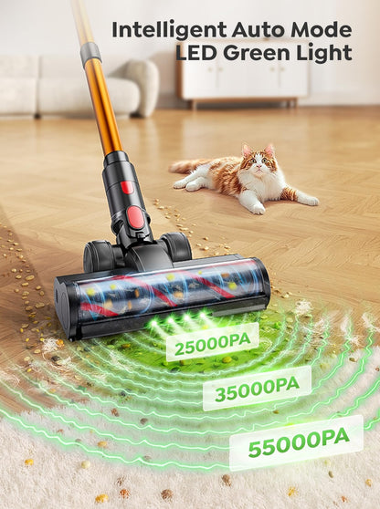 INTETURE Cordless Vacuum Cleaner 650W, 70Mins Runtime