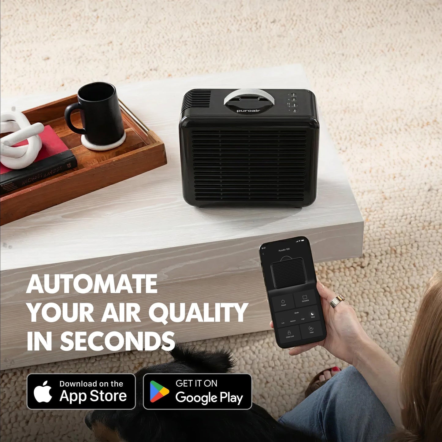 PUROAIR Air Purifier 100i Smart HEPA for Home and Pets