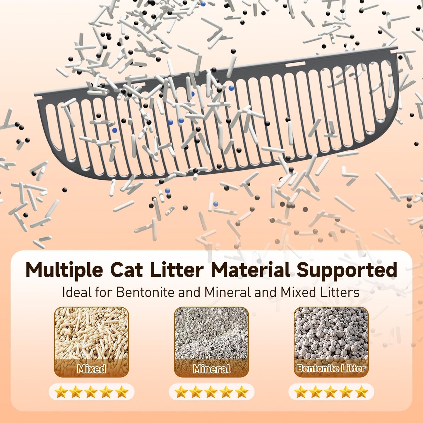 HAZRELA Automatic Cat Litter Box with App Control & Safety
