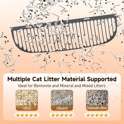 HAZRELA Automatic Cat Litter Box with App Control & Safety