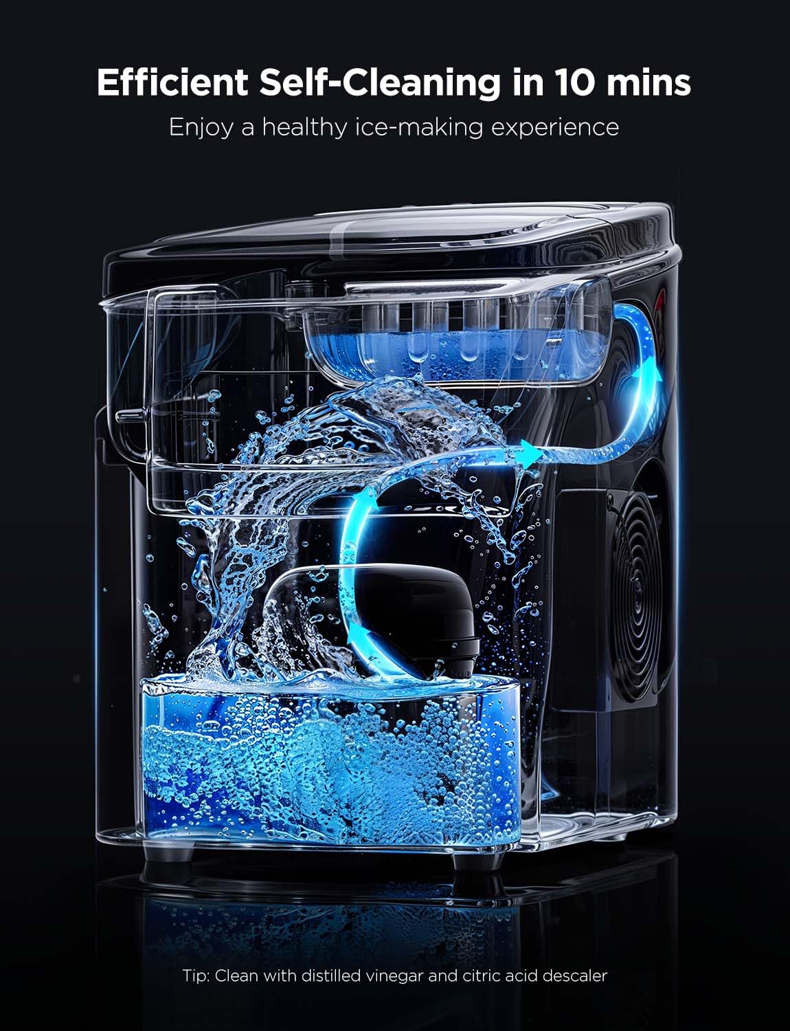 GOVEELIFE Smart Ice Maker Countertop - Portable Ice Machine