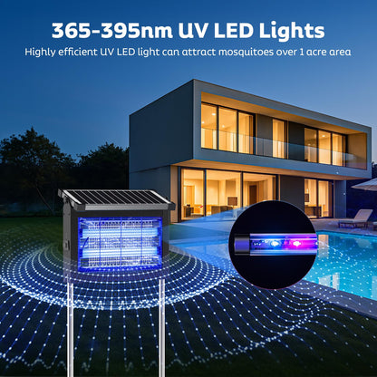 ONBEAM Solar Bug Zapper Outdoor - Waterproof Mosquito Killer