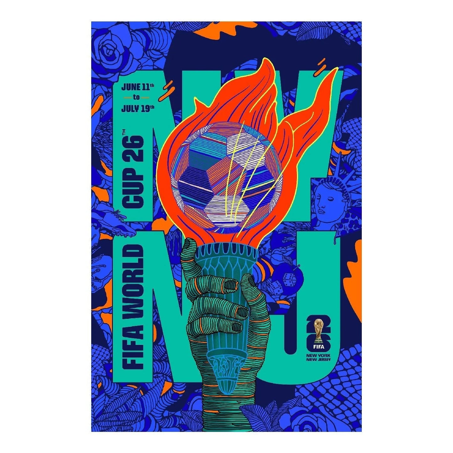 FIFA World Cup 2026™ New York New Jersey Host City Poster