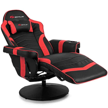 Pu Leather Massage Gaming Chair Ergonomic High Back Racing Style Gaming Recliner With Adjustable Backrest Amp Footrest Cup Holder Side Pouch - Comfortable And Ergonomic Design