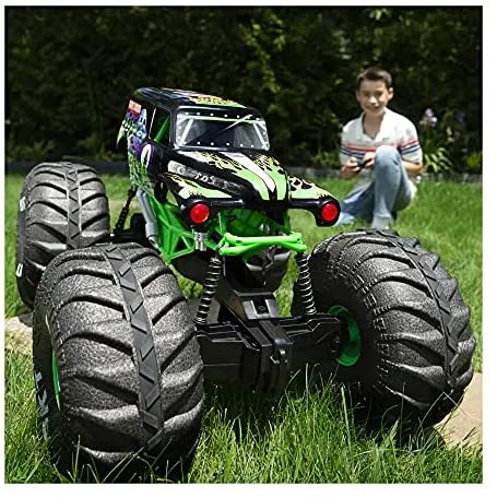 Monster Jam, Official Mega Grave Digger All-Terrain Remote Control Monster Truck with Lights sgtnighsdesigns