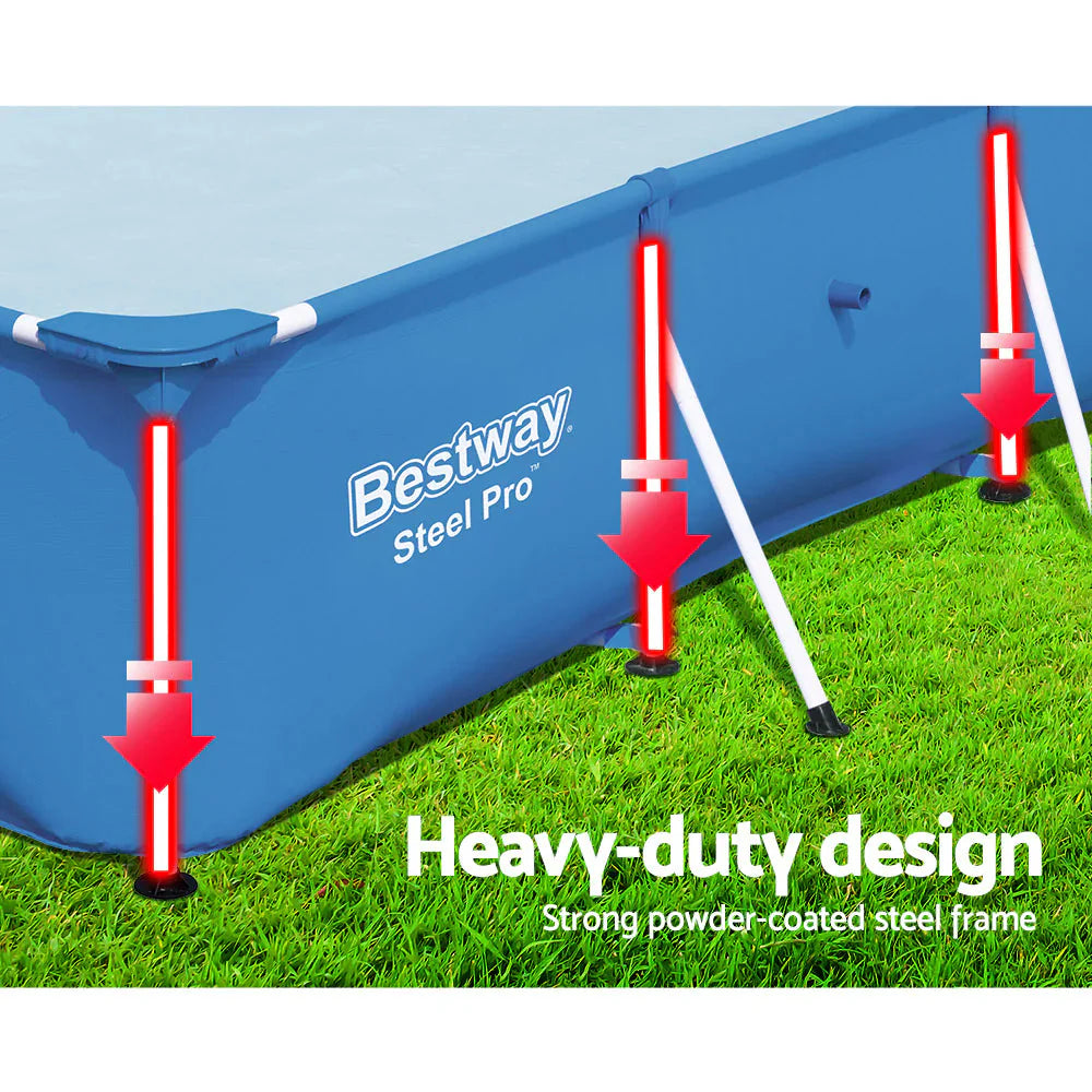 UV Resistant Steel Frame Swimming Pool 3300L - Bestway