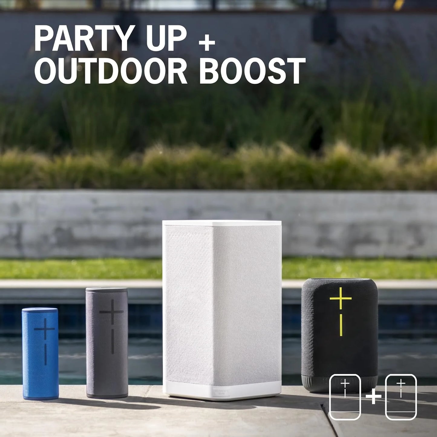 Portable Wireless Bluetooth Speaker, Heavy Bass, 360° Sound, IP67 Waterproof, 17 Hour Battery - Carbon Black
