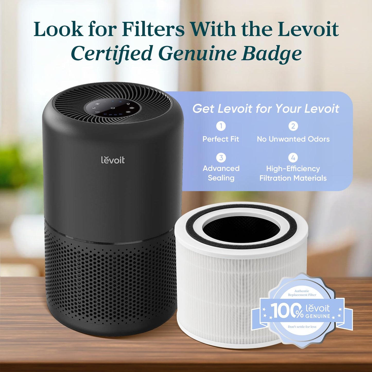 LEVOIT Core300-P Air Purifier for Home Allergens & Pet Hair