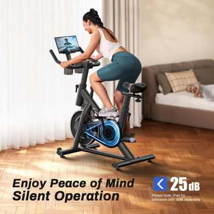 MERACH Exercise Bike with App & 300lbs Capacity