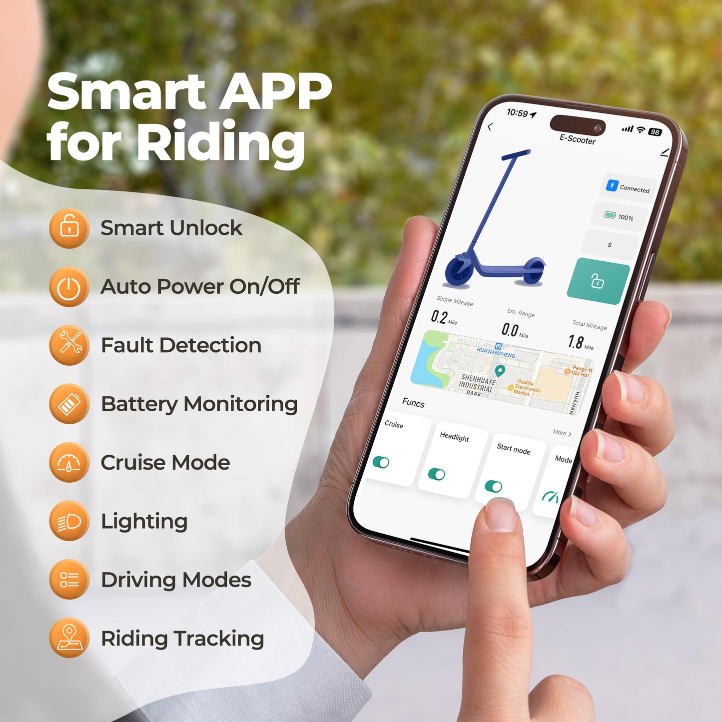 MAXSHOT Electric Scooter with Various Tire Sizes and Speeds