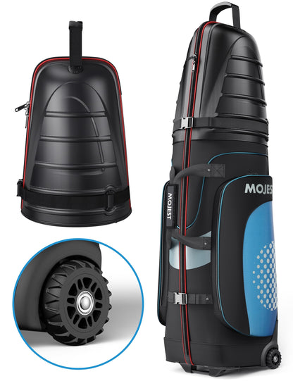 MOJEST Golf Travel Bags with Wheels, Hard Case, 1680D Oxford