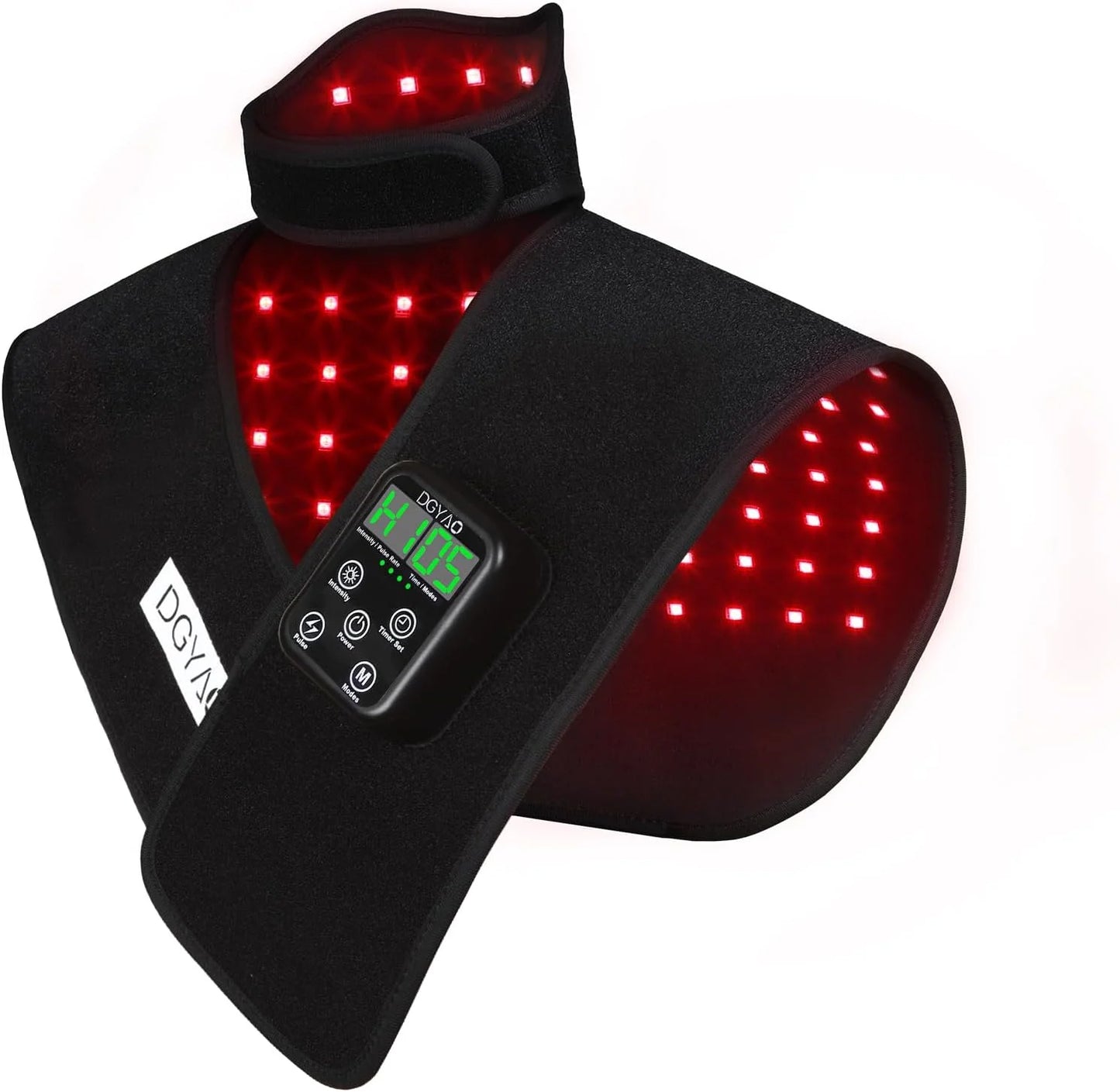 Red Light Therapy for Neck and Shoulder Pain Relief 850nm Near Infrared Therapy Set Wearable Wrap Devices for Upper Back Neck Shoulders Body Muscle Relax Home Use Treatment Pad FDA Cleared