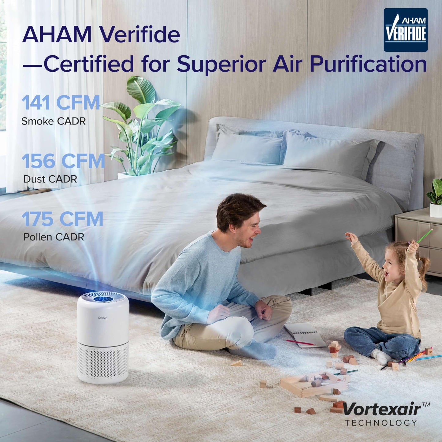 LEVOIT Core300S-P Air Purifier: HEPA, Smart WiFi, Quiet