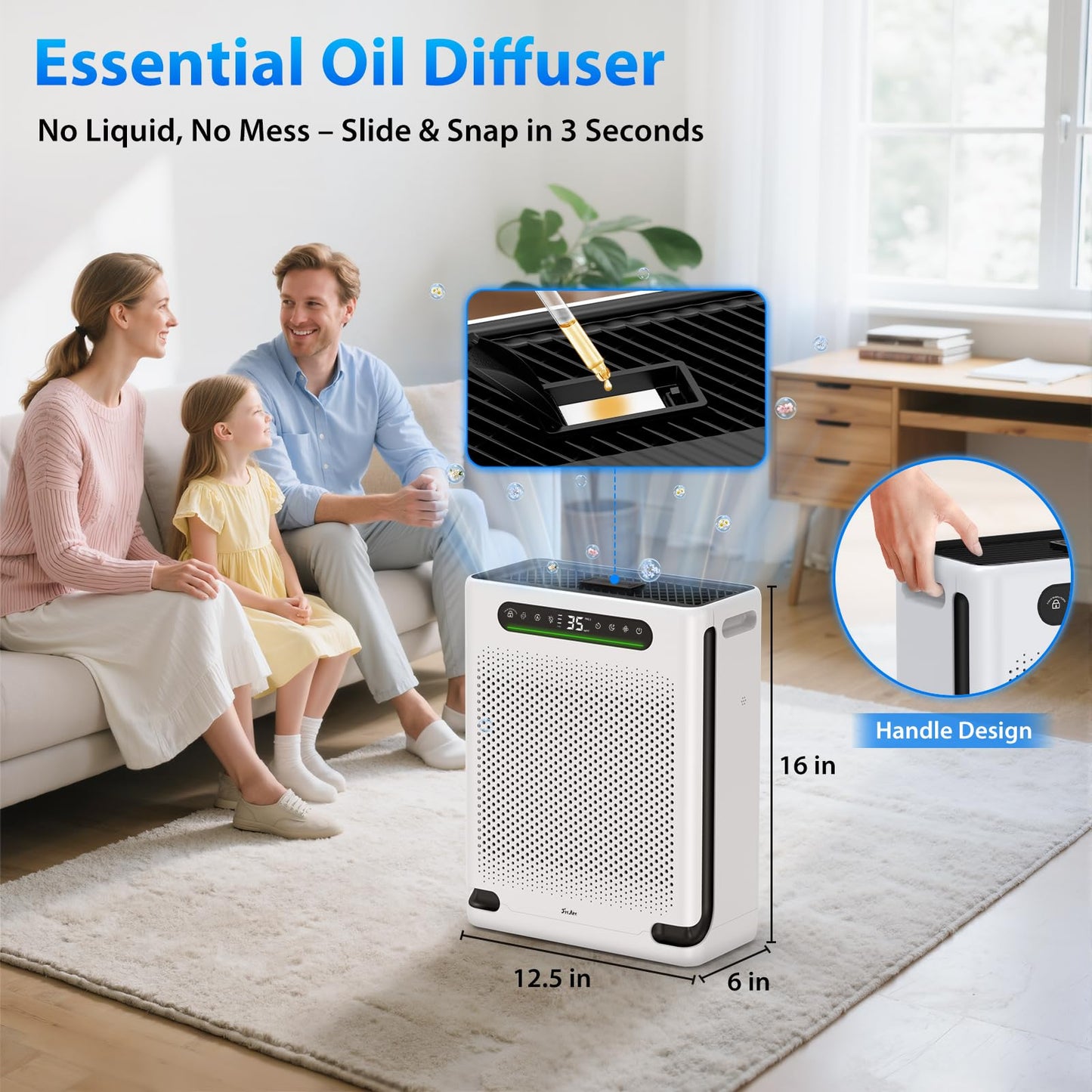 FREAIRE HAP605 HEPA Air Purifier for Large Rooms Up to 2600 Ft²