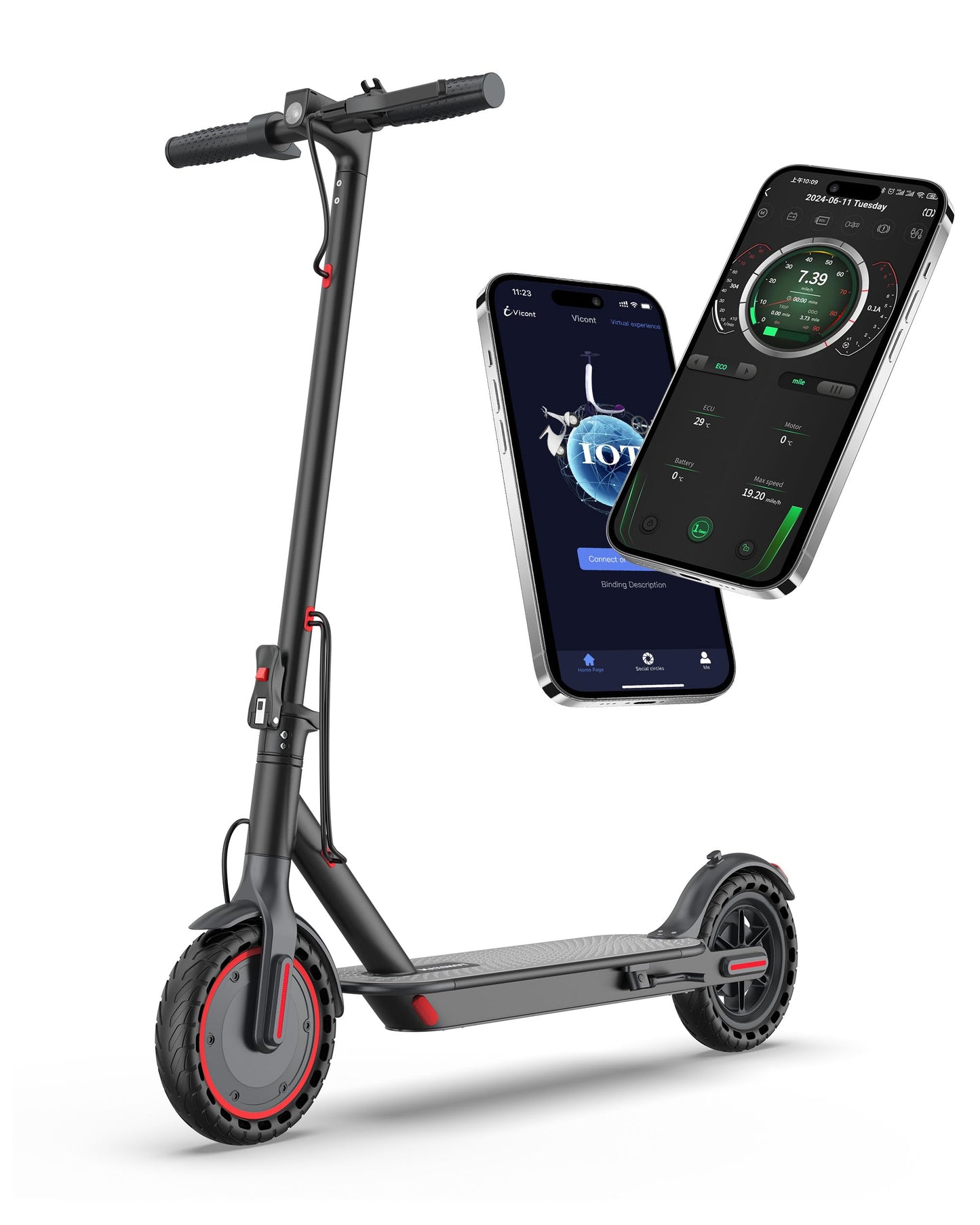 MAXSHOT Electric Scooter for Adults - 350W/500W, 19/22Mph