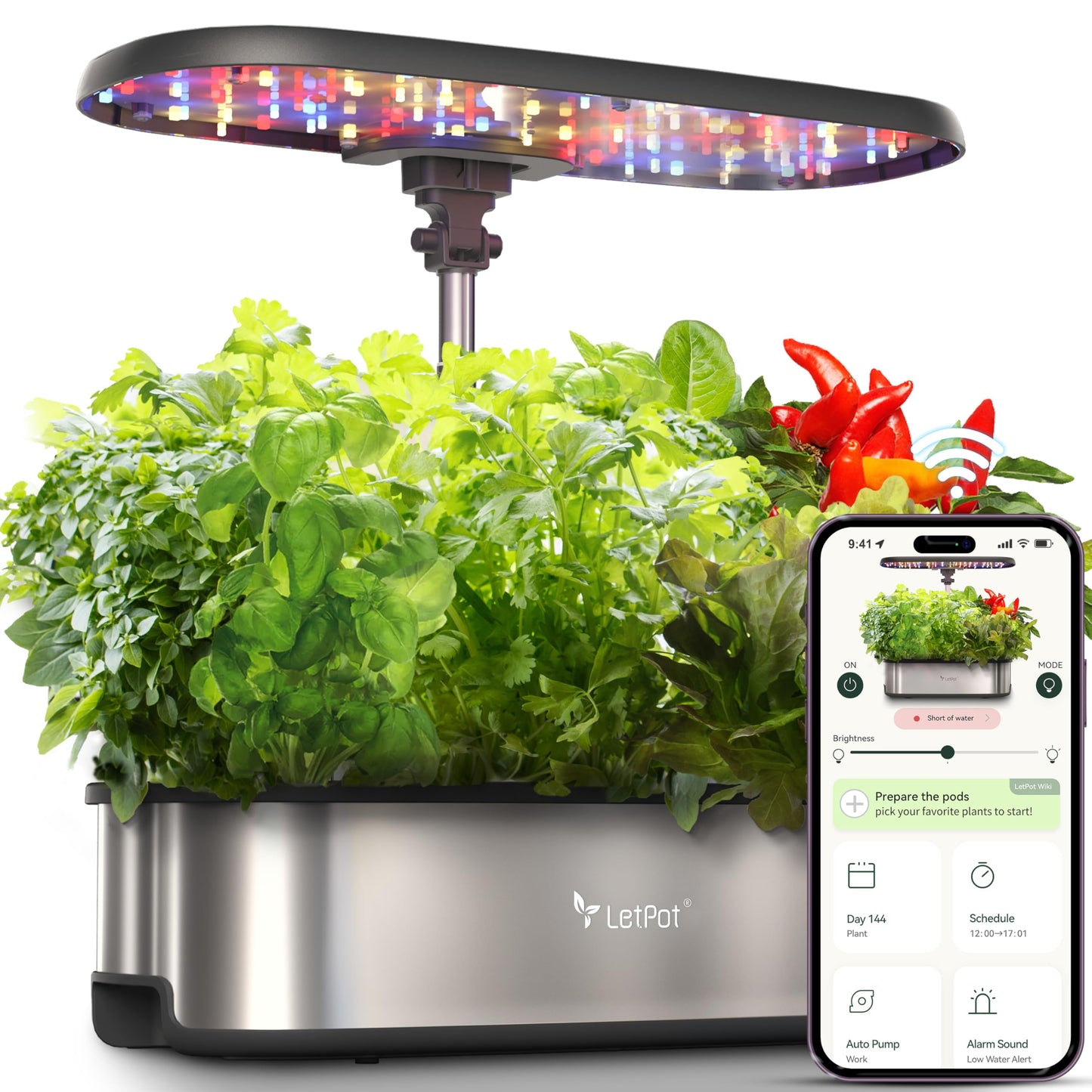 LETPOT LPH-SE Smart Herb Garden Kit with 12 Pods